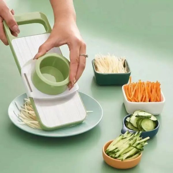 5 in 1 Vegetable Stainless Steel Cutter with a gift