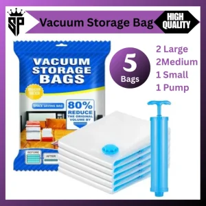 Vacuum Storage Bags for Clothing with Hand Pump with a special offer
