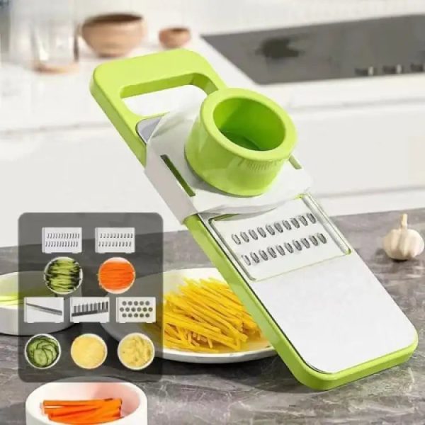5 in 1 Vegetable Stainless Steel Cutter with a gift