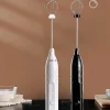 Rechargeable Coffee Beater Electric Milk Frother | USB Charging Handheld Coffee Mixer for Creamy Latte & Cappuccino | Portable Egg Beater & Drink Foamer with a gift