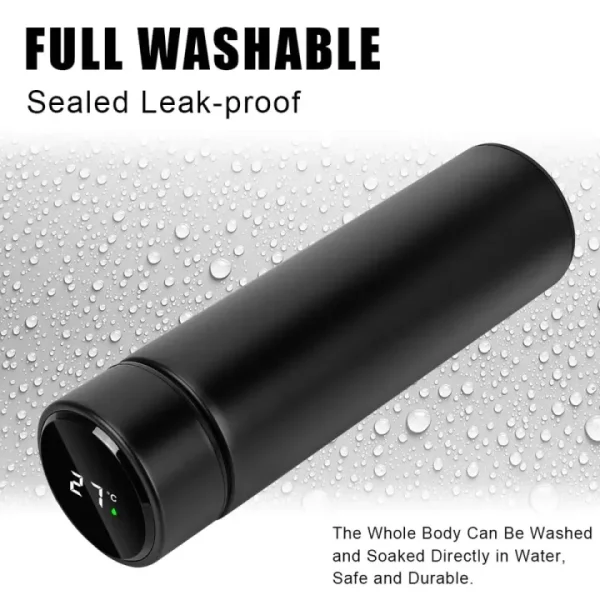 Temperature Display Vacuum Insulated Water Bottle 17oz,Thermo Flask Made of Premium Stainless Steel Coffee Cup with a gift