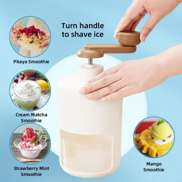 Ice Crusher Snow Cone Maker Manual Ice Crusher Machine Gola Maker with a gift