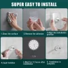 10pcs Strong Self Adhesive Punch Free Wall Hooks Nail Mounting Rack Screw Rod Seamless Screw with gift