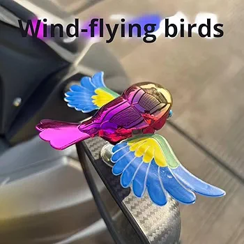 Flapping Bird Showpiece for Car, Bike & Scooter | Creative Vehicle Decor ToyWind Flying Bird with a gift