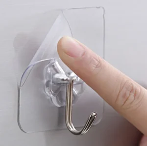 Pack Of 10 - Stick on Sticky Hooks Wall Hangers for Kitchen Bathroom Office Closet, Towel Stands Sticky Wall Hook