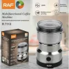 RAF R-7113 4 Blades Electric Coffee and Spices - Masala Grinder Heavy Duty Home Use Mini Coffee Machine with a gift
