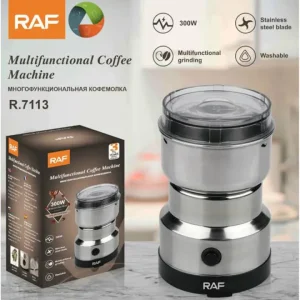 RAF R-7113 4 Blades Electric Coffee and Spices - Masala Grinder Heavy Duty Home Use Mini Coffee Machine with a gift