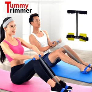 Elastic Pull Silicone Ropes,Tummy Trimmer full body exercise workout,Tension Band for Stomach, Arms, Legs, Abdomen - Yoga with a gift