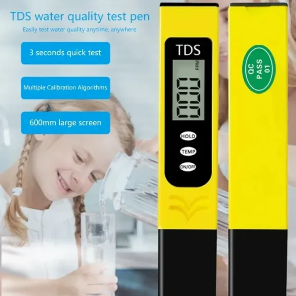 TDS & EC Temperature Meter Water Purity Test igital Water Quality Tester with a gift