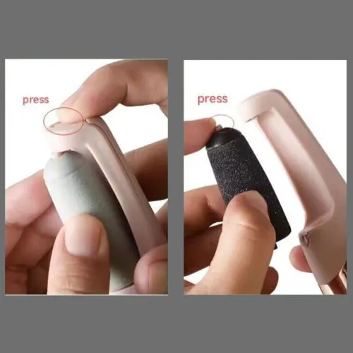 Electric pedicure set foot grinder Callus Remover USB Rechargeable With 2 Replaceable roller heads and a gift