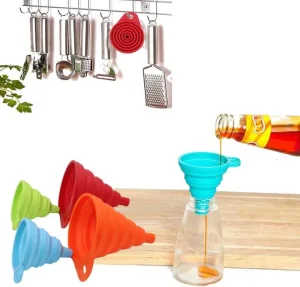 Kitchen Silicone Collapsible Funnel