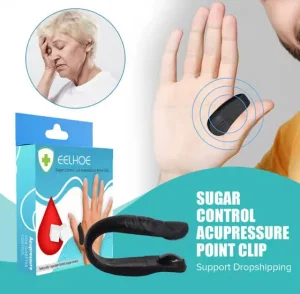 Sugar Control LI4 Acupressure Point Clip for Diabetes and a gift