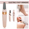 Electric pedicure set foot grinder Callus Remover USB Rechargeable With 2 Replaceable roller heads and a gift