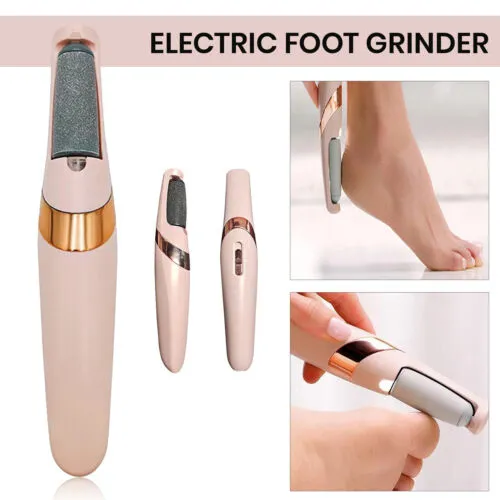 Electric pedicure set foot grinder Callus Remover USB Rechargeable With 2 Replaceable roller heads and a gift