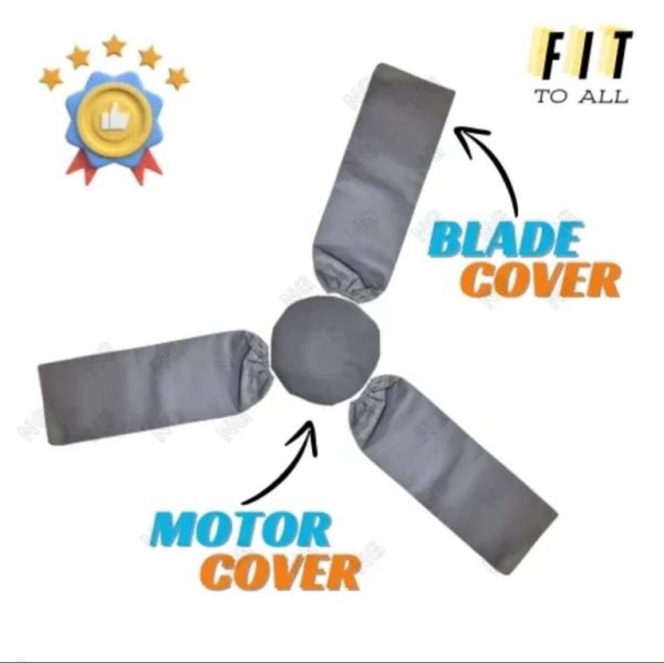 Ceiling Fan Blades & Motor Dust Proof Covers – 4-Piece Set with a gift