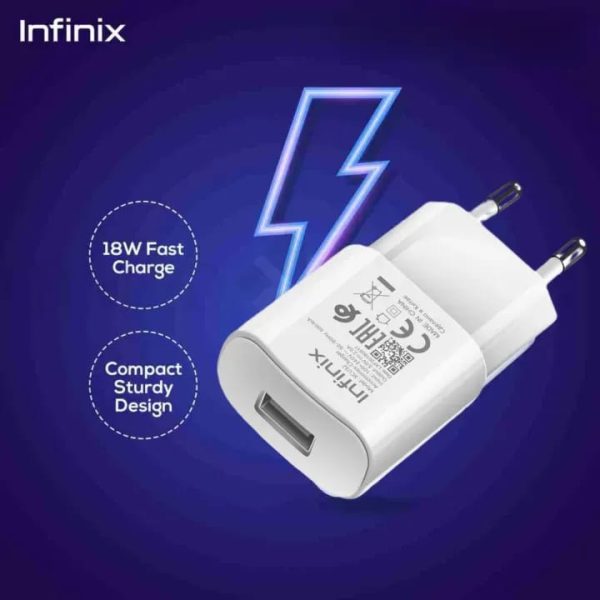 infinix/Tecno original 18w fast charging adapter 20 days warranty and a offer