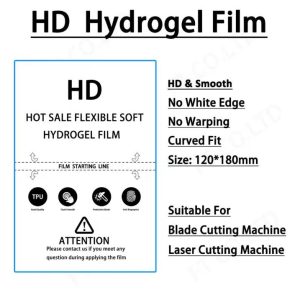 Clear Hydrogel Sheets for All phone front/back Screen Protection with offer