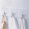 Pack Of 10 - Stick on Sticky Hooks Wall Hangers for Kitchen Bathroom Office Closet, Towel Stands Sticky Wall Hook