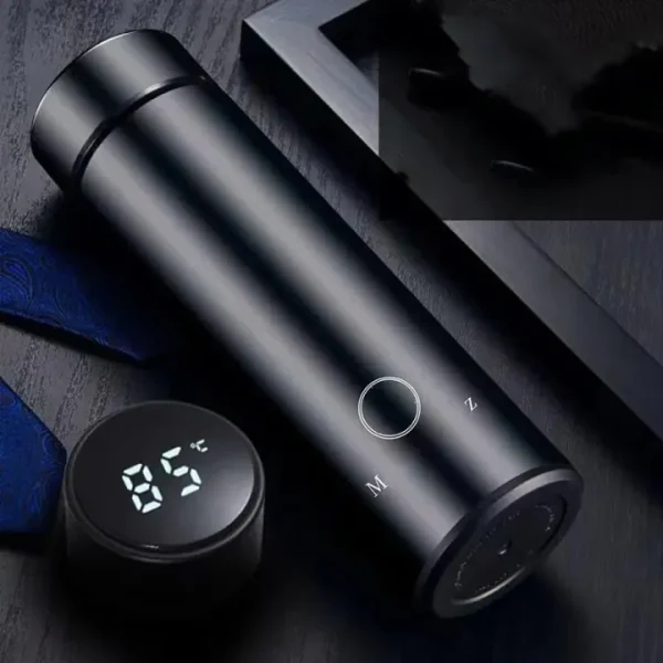 Temperature Display Vacuum Insulated Water Bottle 17oz,Thermo Flask Made of Premium Stainless Steel Coffee Cup with a gift