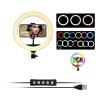 Soft RGB Selfie LED Ring Light for Makeup Streaming Vlogging 33cm with a gift